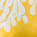 Tela Tulle de Encaje Bordada 60", Blanco - 1 yarda