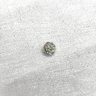 Pave Beads Blanco Tornasol AB - 8mm