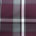 School Plaid Fabric - Grey White Burgundy, 60" Wide