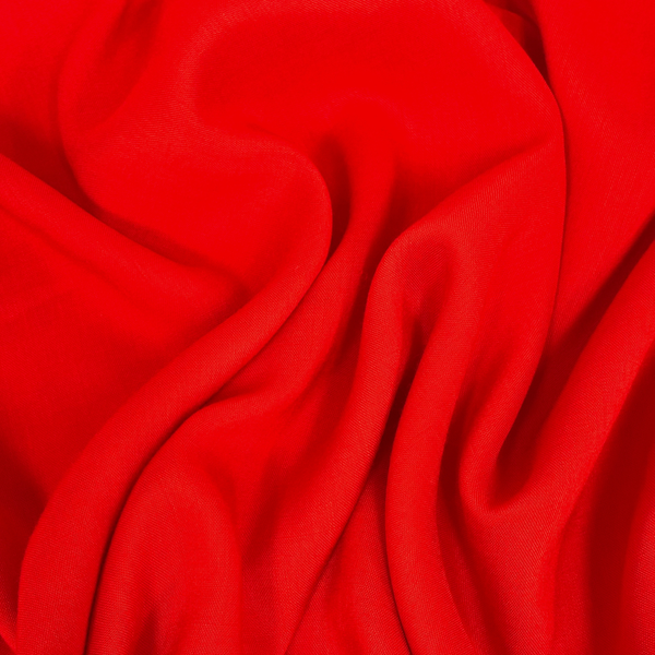 Rayon Challis Fabric 60", Red - 1 yard