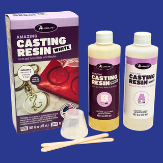 BLANCA!!! Alumilite Amazing WHITE 2 Part Coating & Casting Resin - 16oz