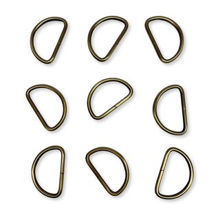 D Ring Bronce Antiguo 2", 50 mm – 2 piezas