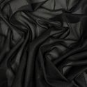 Tela Tricot Adherible 60”, 100% Poliéster, Negro - 1 yarda