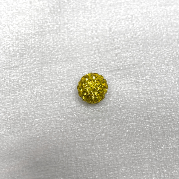 Pave Beads Amarillo - 10mm