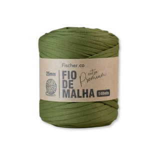 Fio de Malha Extra Premium Fisher.co, 25 mm - Musgo