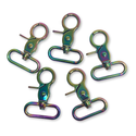 Iridescent Rainbow Snap Hook 1.25", 32 mm – 2 pieces