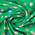 Tela Estampada de 100% Algodón 44" Animales, Treetop Jungle / Verde - 1 yarda