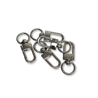 Snap Hook Silver ½", 13mm – 2 pieces
