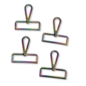 Snap Hook Arcoíris Tornasol 2", 50 mm – 2 piezas