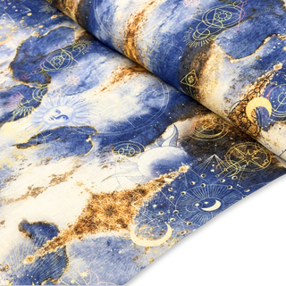 Tela Hilo 100% Estampada 58", Universo y Astronomía - 1 yarda