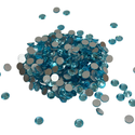 Flatbacks Rhinestones SS30, Aquamarino - 288 piezas