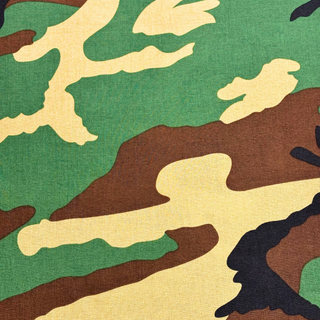Tela de Camuflaje 60'' Poly/Cotton, Verde/Negro/Amarillo - 1 yarda