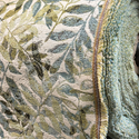 Tela Brocado 60”, Hojas Verdes – 1 yarda