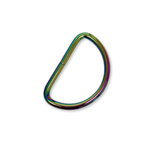 D Ring Arcoíris Tornasol 2", 50 mm – 2 piezas