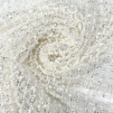 65" Embroidered Lace Tulle Fabric, White - 1 yard