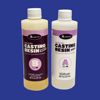 BLANCA!!! Alumilite Amazing WHITE 2 Part Coating & Casting Resin - 16oz