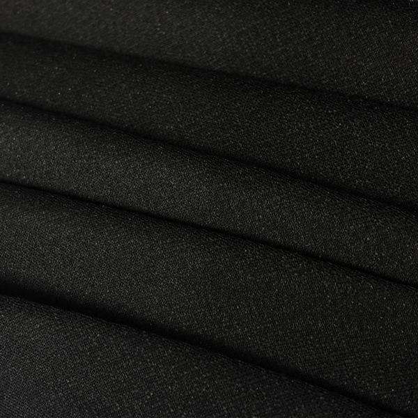 Tela Tricot Adherible 60”, 100% Poliéster, Negro - 1 yarda