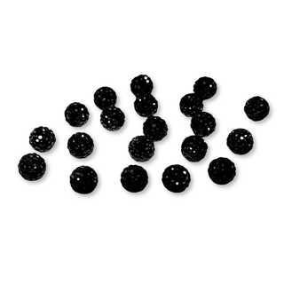 Pave Beads Negro - 10mm