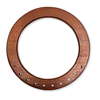 Asas para Carteras en Madera 10 cm, Marrón Rojizo – 1 par