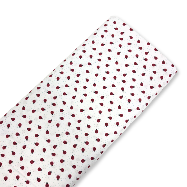 Tela Estampada de 100% Algodón 44" Polka Dots, Mariquitas - 1 yarda