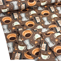 Printed Fabric 100% Cotton 44" Coffee Shop, Perfect Blend - 1 yard