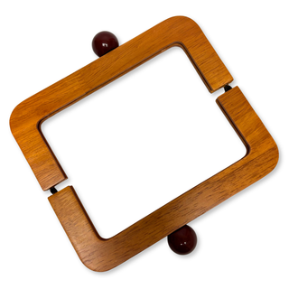 Asas para Carteras en Madera 17.5 cm, Marrón Claro – 1 pieza