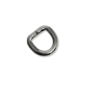 Silver D-Ring ½", 12 mm – 4 pieces