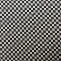 Tela Estampada de 100% Algodón 44/45" Checkers, Gris / Negro - 1 yarda