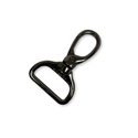 Black Snap Hook 1", 25 mm – 2 pieces