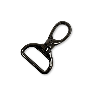 Black Snap Hook 1", 25 mm – 2 pieces