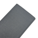 Tela Estampada de 100% Algodón 44" Rayas Finas, Negro / Gris - 1 yarda