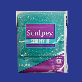 Arcilla Polimérica Sculpey III, Turquesa Brillante, 1 pieza