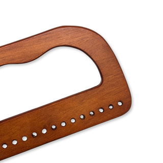 Asas para Carteras en Madera 15 cm, Marrón Rojizo – 1 par