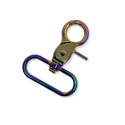 Rainbow Iridescent Snap Hook 1.50", 38 mm – 2 pieces