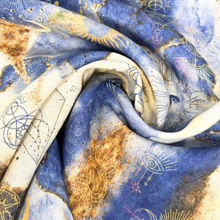 Tela Hilo 100% Estampada 58", Universo y Astronomía - 1 yarda