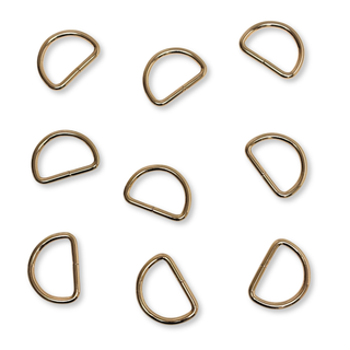 D Ring Dorado 1 ½", 38 mm – 2 piezas