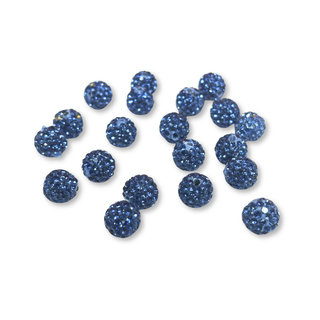 Pave Beads Azul Cielo - 10mm