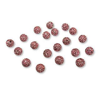 Pave Beads Rosado - 10mm