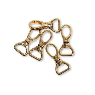 Snap Hook Gilt ½", 16 mm – 2 pieces