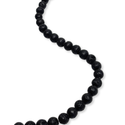 Round Black Lava Stone Beads - 8 mm