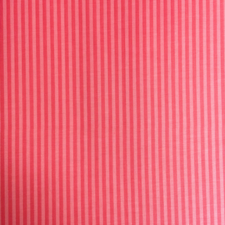 Tela Estampada de 100% Algodón 44" Rayas Finas, Sugar Pink - 1 yarda