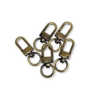 Antique Bronze Snap Hook ½", 13mm – 2 pieces