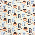 100% Cotton Printed Fabric, 44/45" Green Stripes