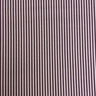 Tela Estampada de 100% Algodón 44" Rayas Finas, Sangría - 1 yarda