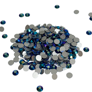 Flatbacks Rhinestones SS30, Jet AB - 288 piezas