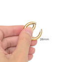 Spring Ring Clasp, Sterling Silver, 9 mm – 1 Piece