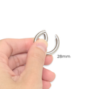 Spring Ring Clasp, Sterling Silver, 9 mm – 1 Piece