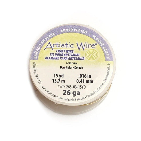 Artistic Wire, Gold, 26 Gauge .41 mm - 15 yards