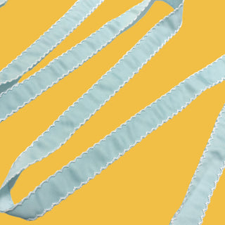 Azul Claro - Cinta Grosgrain Moonstitch - 1 Yarda