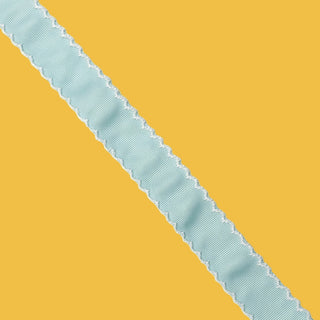 Azul Claro - Cinta Grosgrain Moonstitch - 1 Yarda
